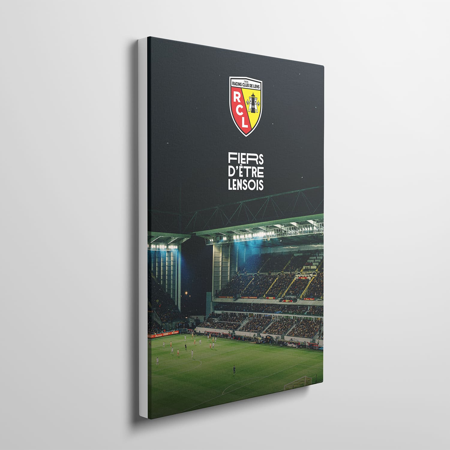 Toile sous licence officielle RC Lens - Frissons à Bollaert (50*40cm)