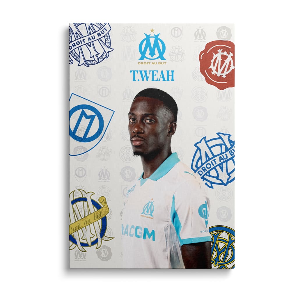 Toile officielle joueurs - Olympique de Marseille - Domicile