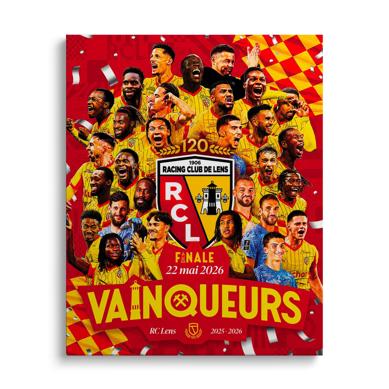 OneTrophy RC Lens - Toile Vainqueurs - Coupe de France 2026