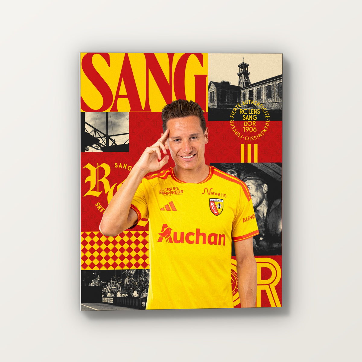 Toile joueur RC Lens Domicile – Florian Thauvin