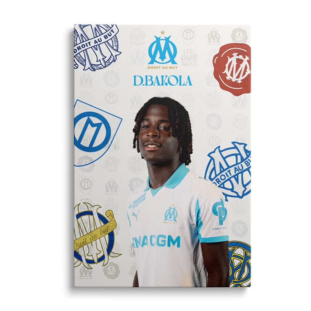 Toile officielle joueurs - Olympique de Marseille - Domicile