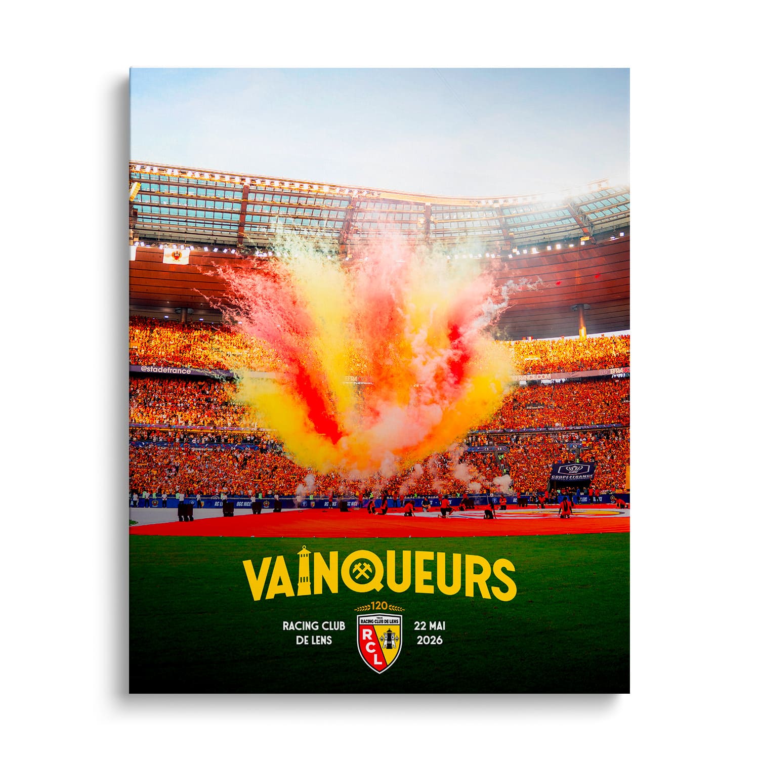 Toile RC Lens Vainqueurs 2026 – Édition Officielle