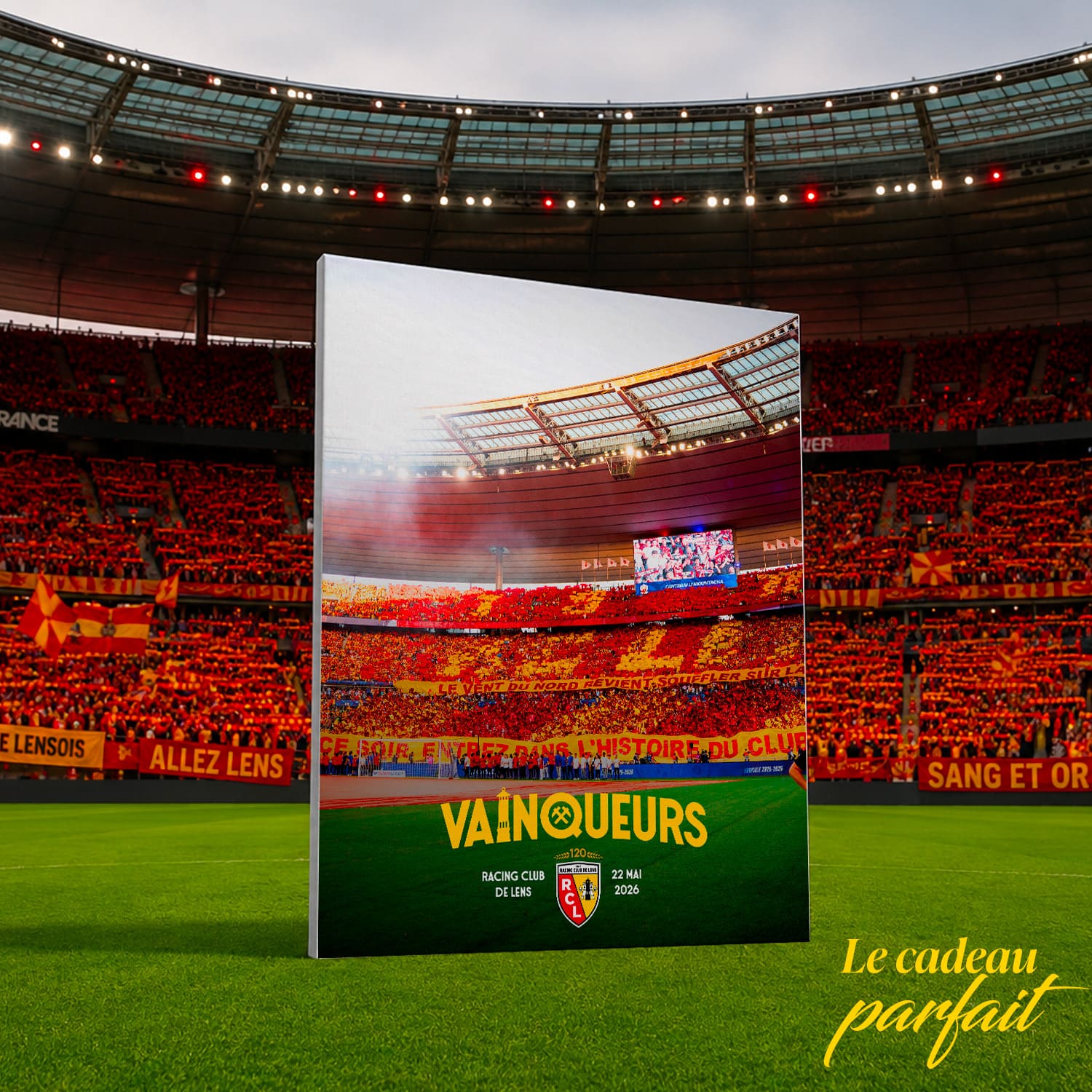 Toile RC Lens Vainqueurs 2026 – Édition Officielle