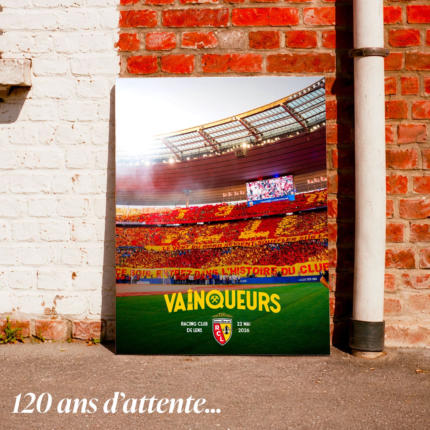 Toile RC Lens Vainqueurs 2026 – Édition Officielle
