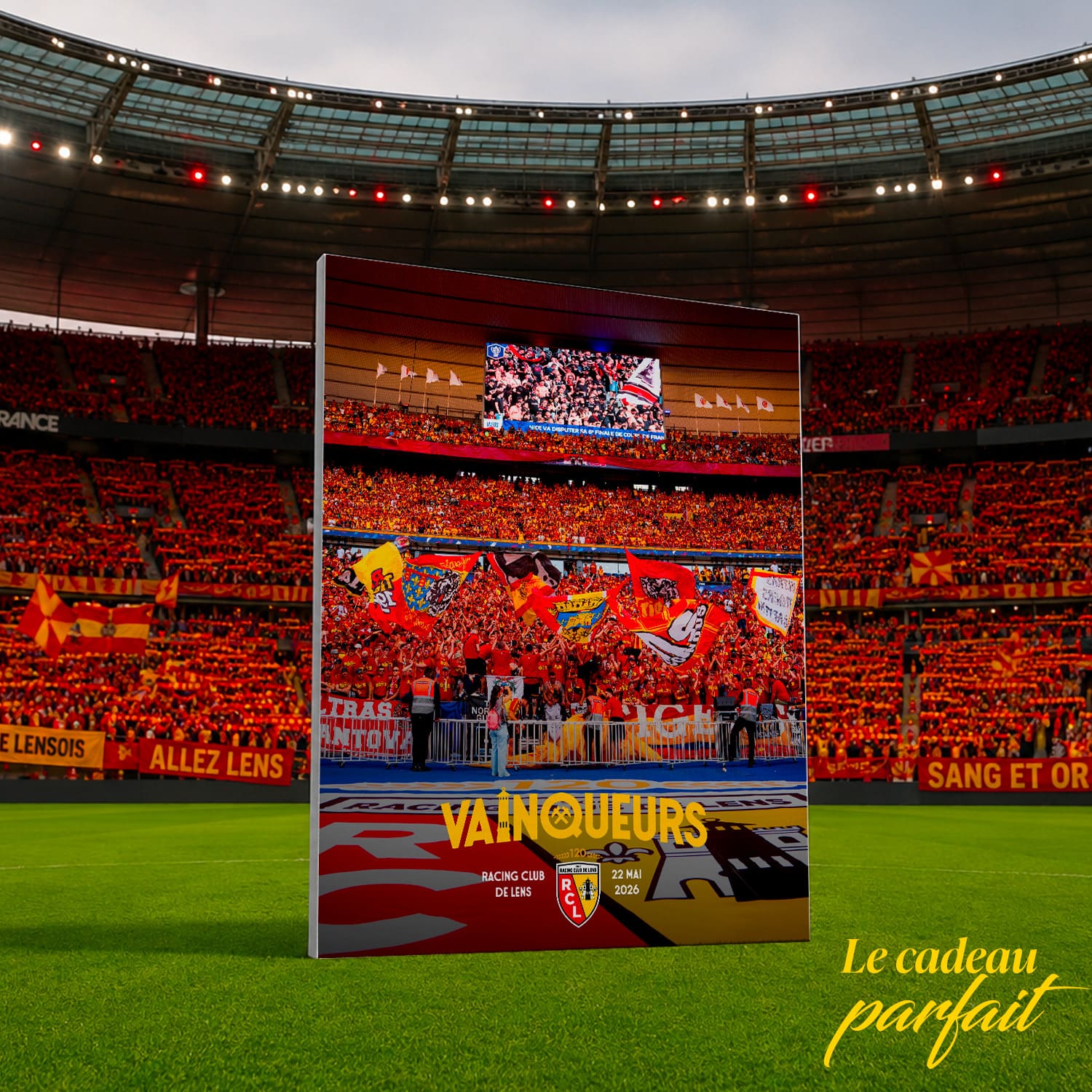 Toile RC Lens Vainqueurs 2026 – Édition Officielle