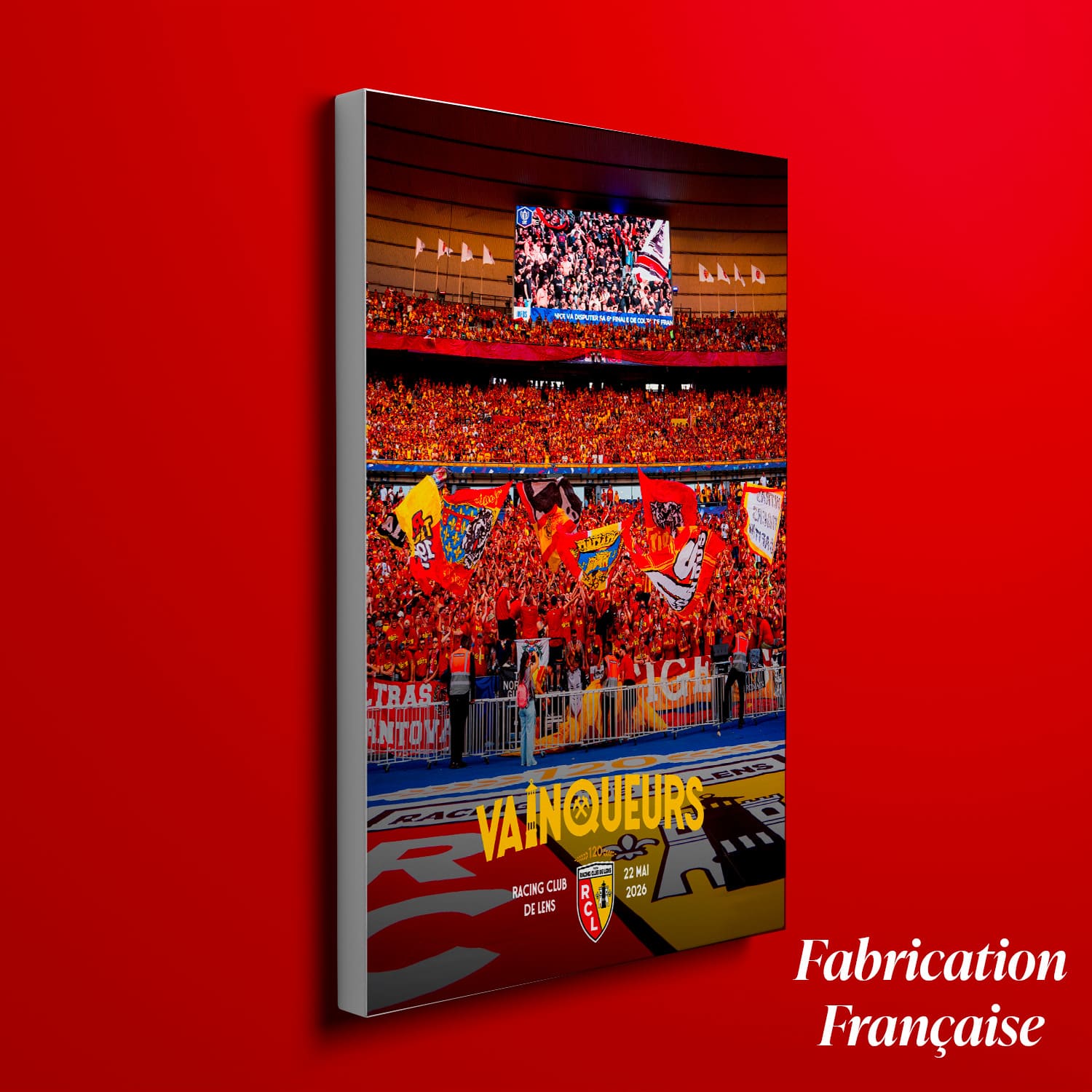 Toile RC Lens Vainqueurs 2026 – Édition Officielle