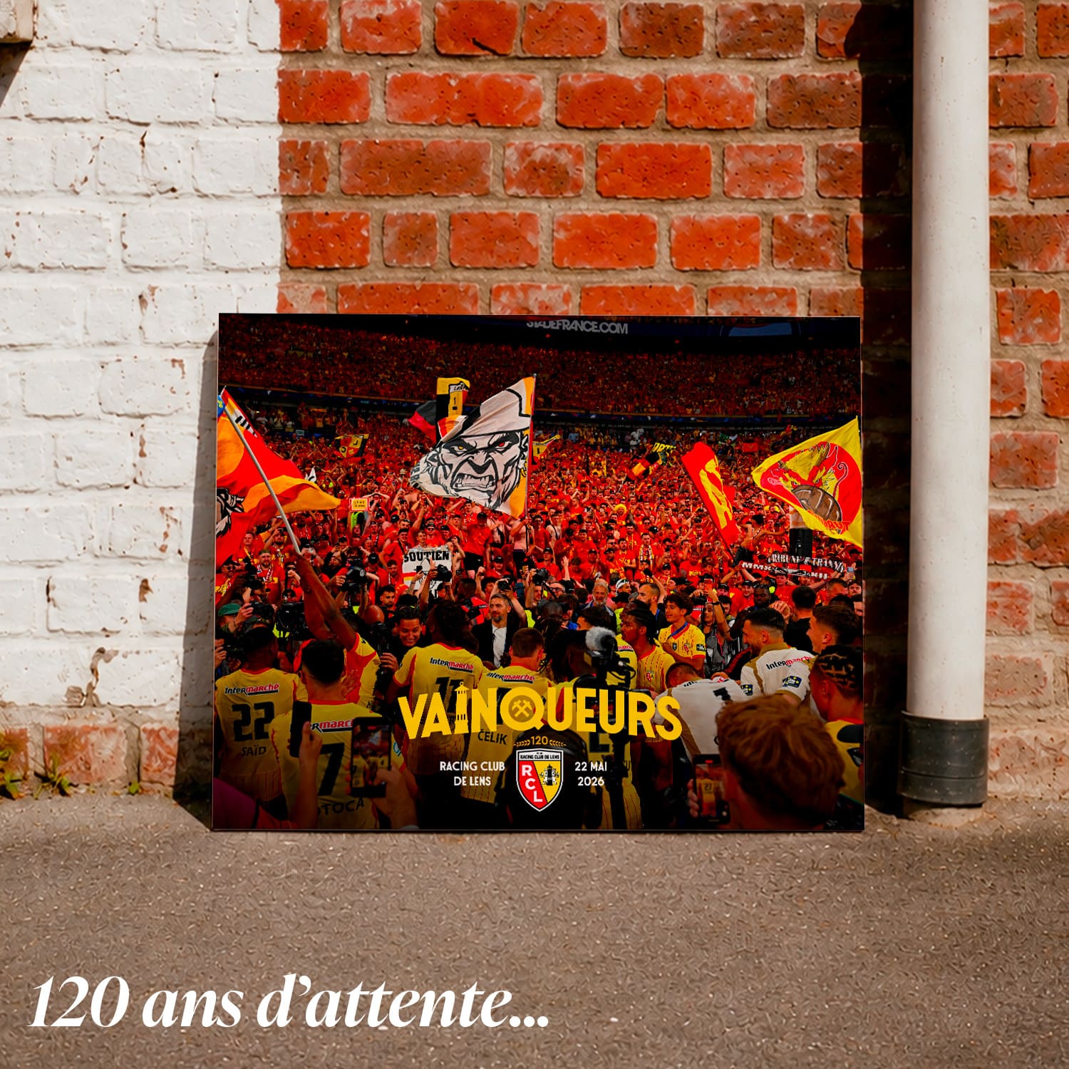 Toile RC Lens Vainqueurs 2026 – Édition Officielle