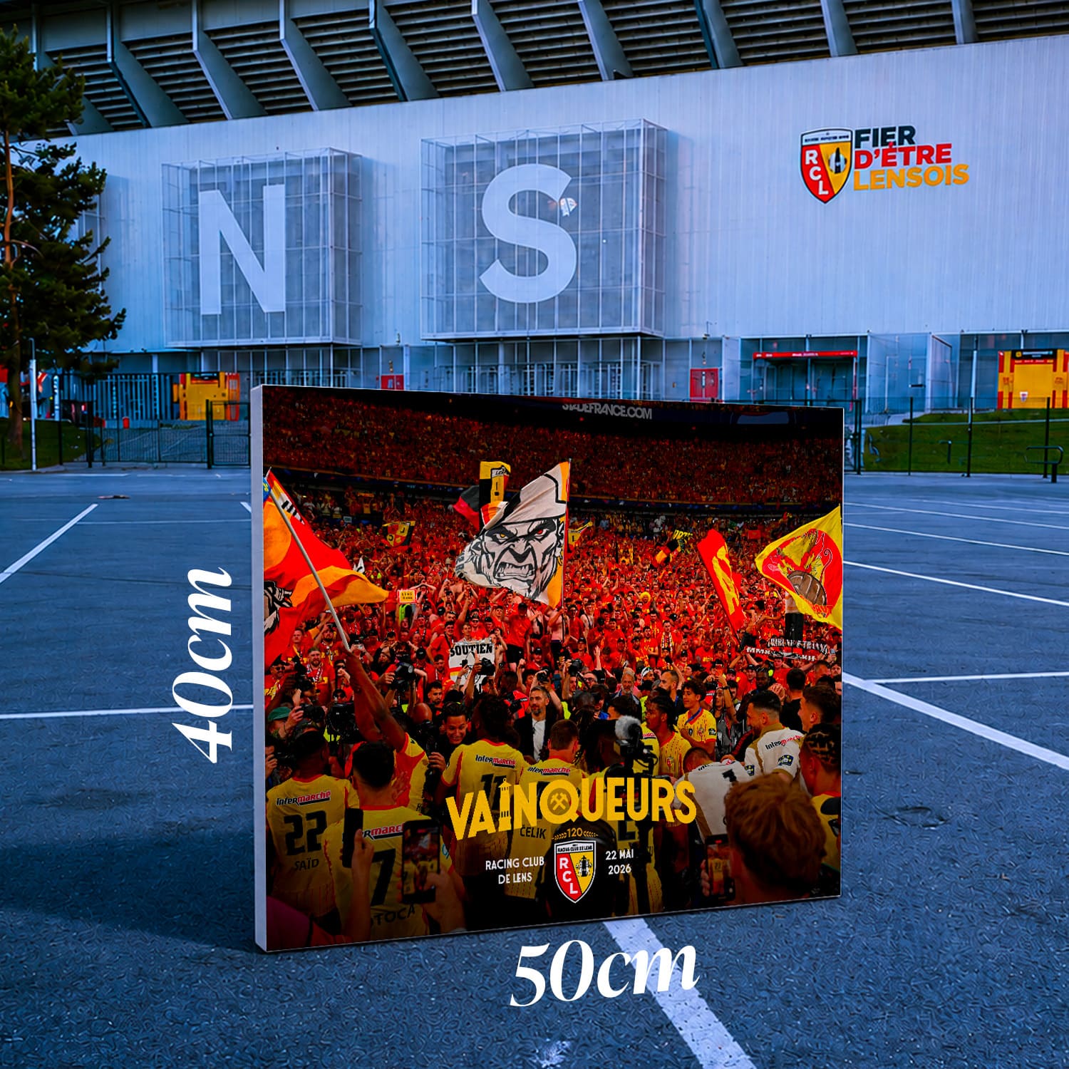 Toile RC Lens Vainqueurs 2026 – Édition Officielle