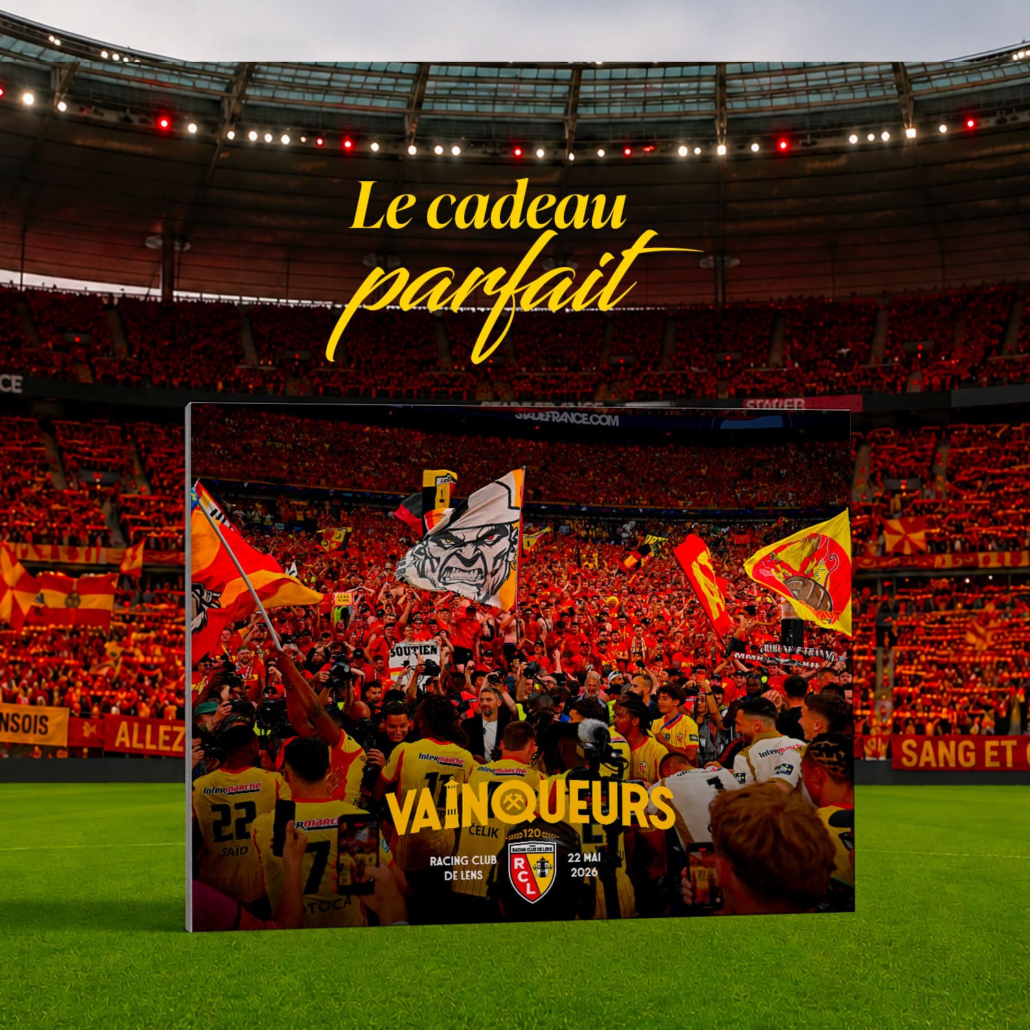 Toile RC Lens Vainqueurs 2026 – Édition Officielle