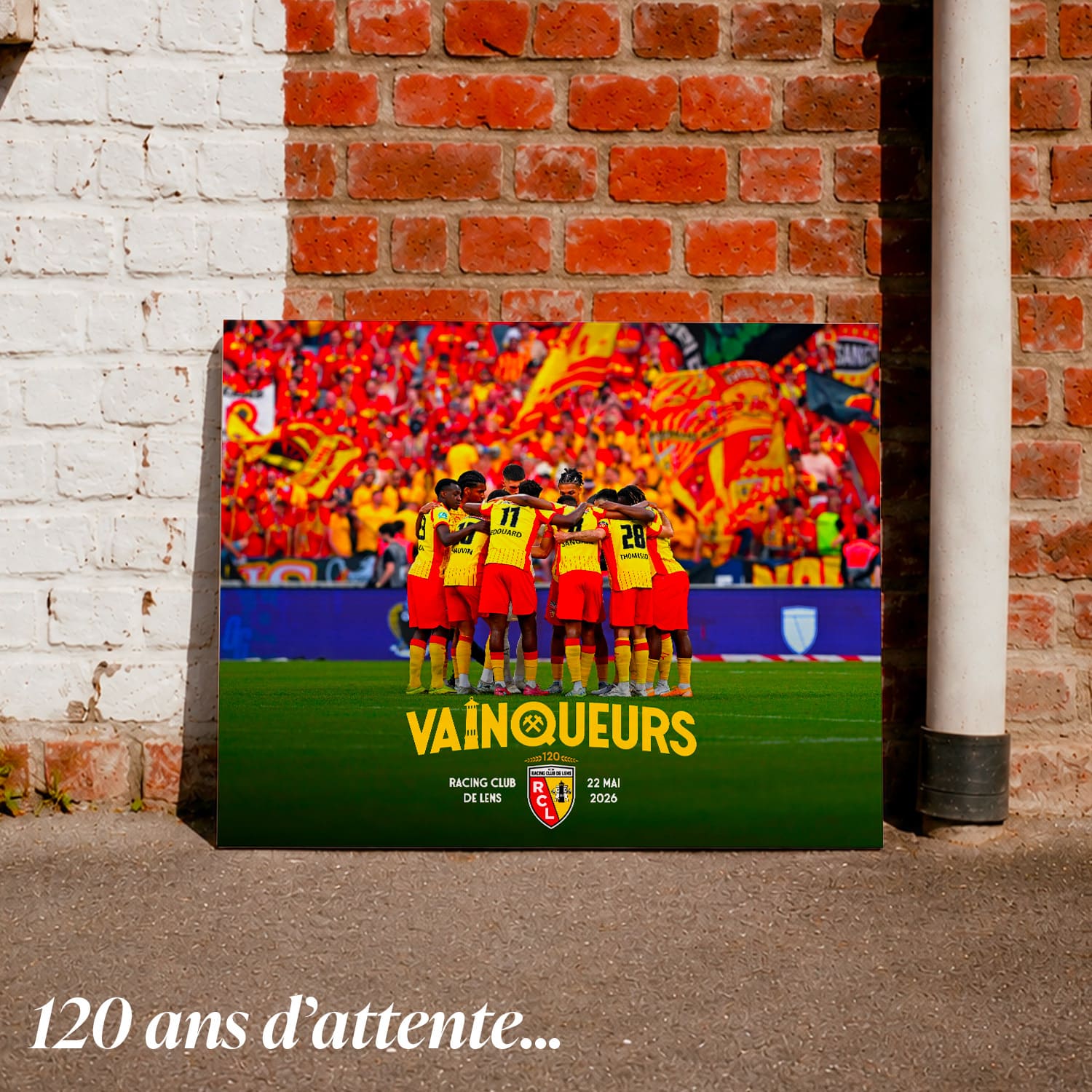 Toile RC Lens Vainqueurs 2026 – Édition Officielle