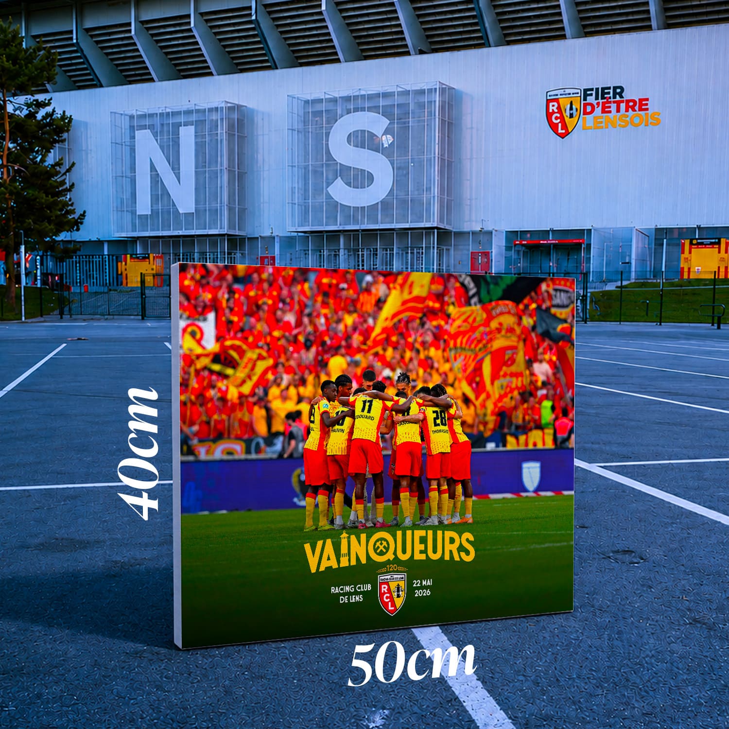 Toile RC Lens Vainqueurs 2026 – Édition Officielle