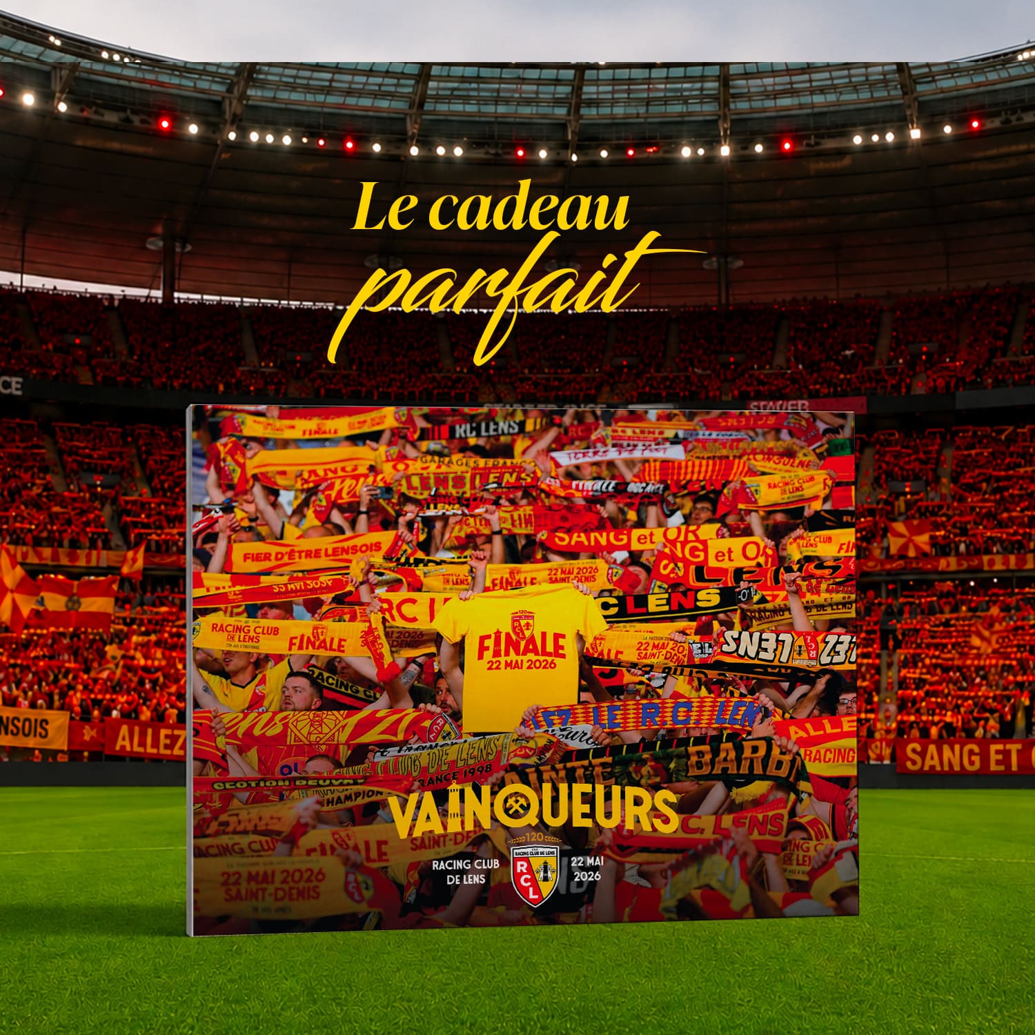 Toile RC Lens Vainqueurs 2026 – Édition Officielle