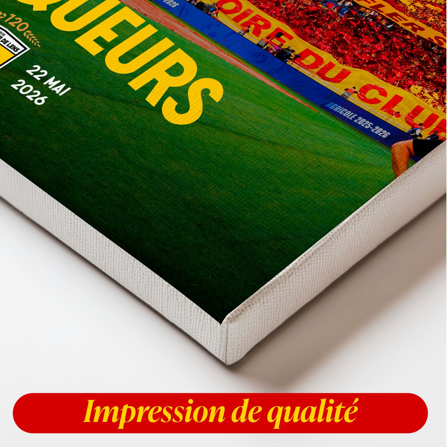Toile RC Lens Vainqueurs 2026 – Édition Officielle