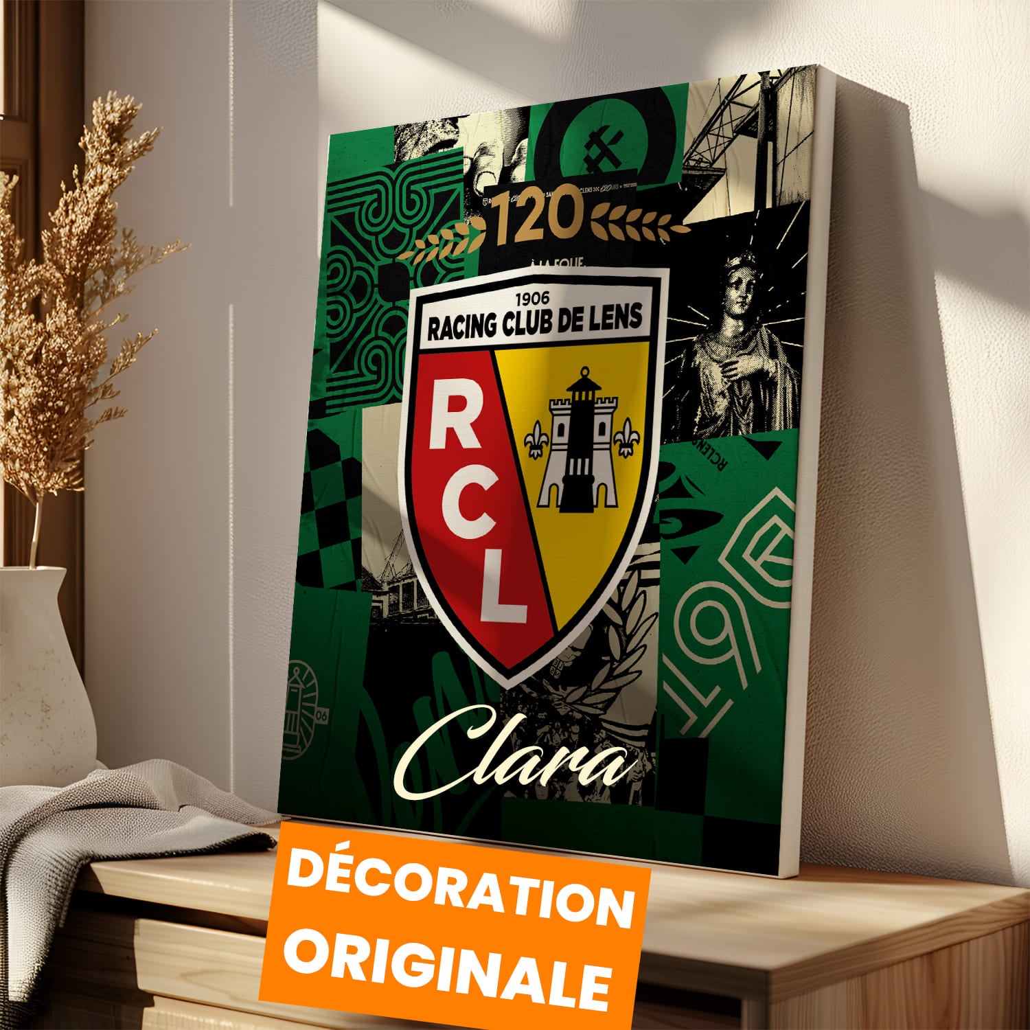 OneTrophy RC Lens - Toile Logo personnalisable - Extérieur (120 ans)