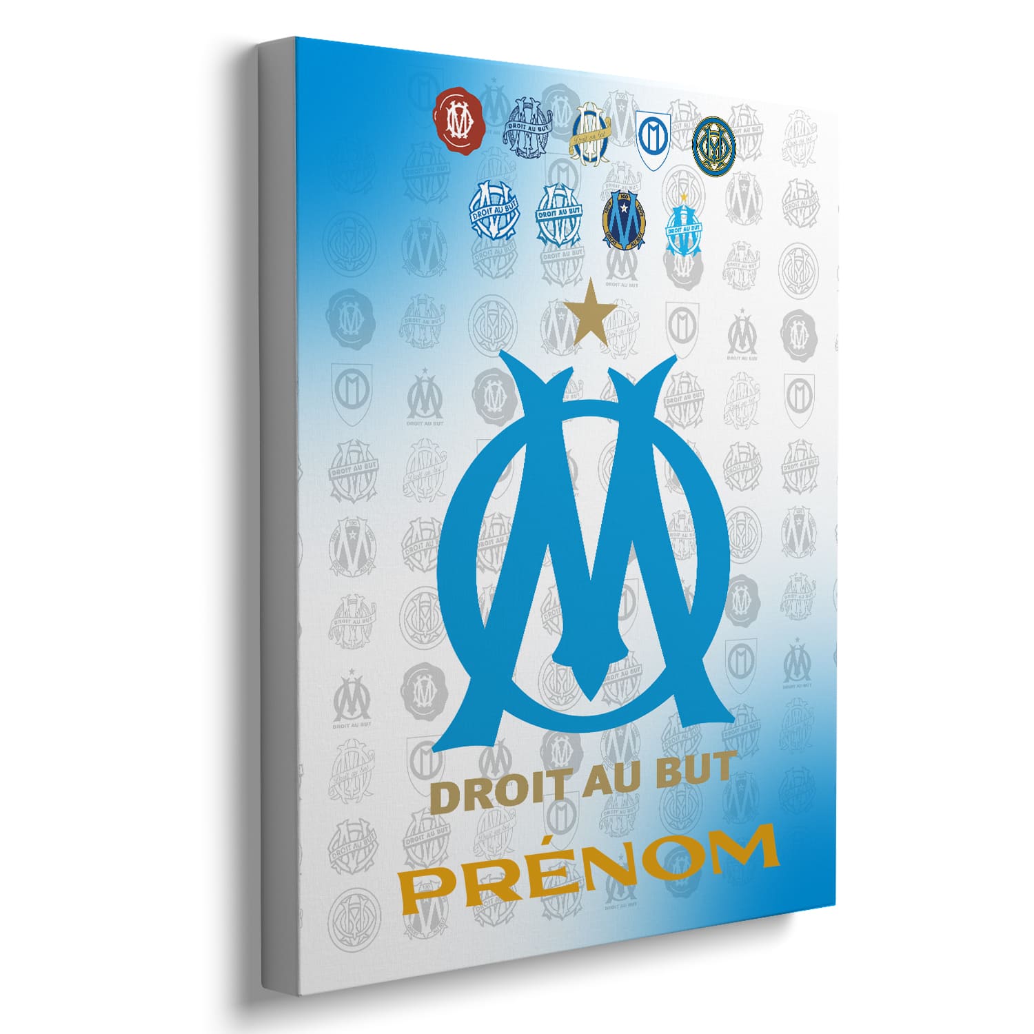OneTrophy Olympique de Marseille - Toile Logo personnalisable - Domicile