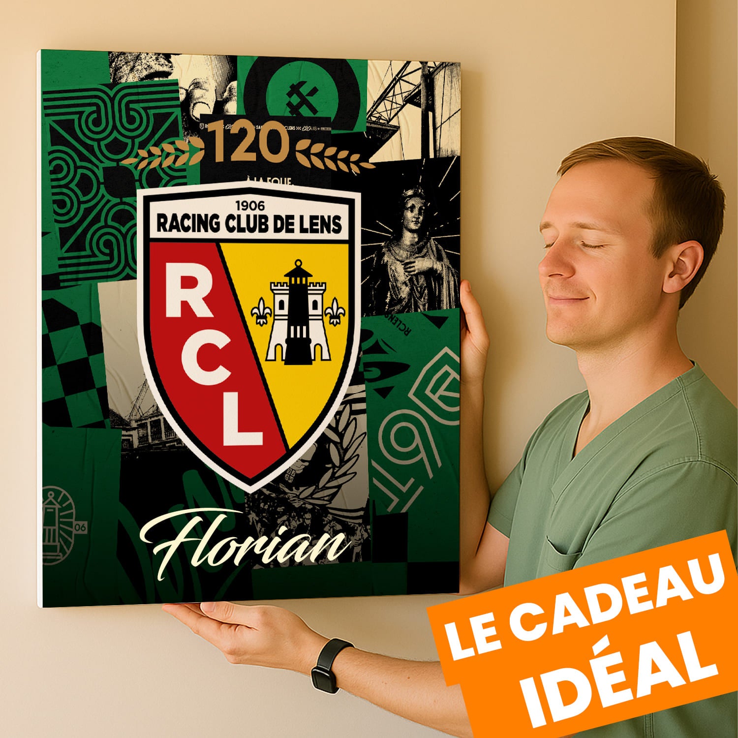 OneTrophy RC Lens - Toile Logo personnalisable - Extérieur (120 ans)