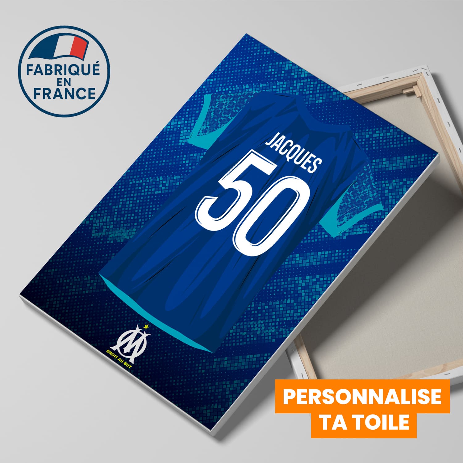 OneTrophy Olympique de Marseille - Toile Maillot personnalisable - Third