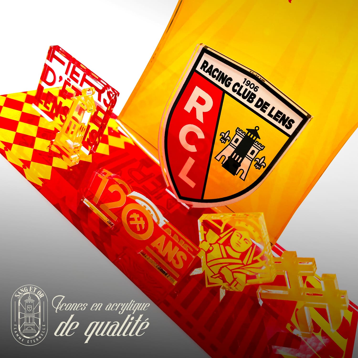 Kit Maillot RC Lens Fête des Pères –  « Bonne Fête Papa » (Domicile) | Produit sous Licence Officielle