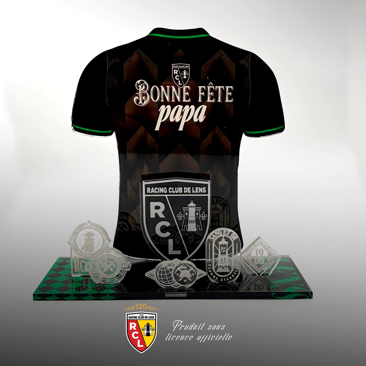 Kit Maillot RC Lens Fête des Pères (Extérieur) –  « Bonne Fête Papa » | Produit sous Licence Officielle