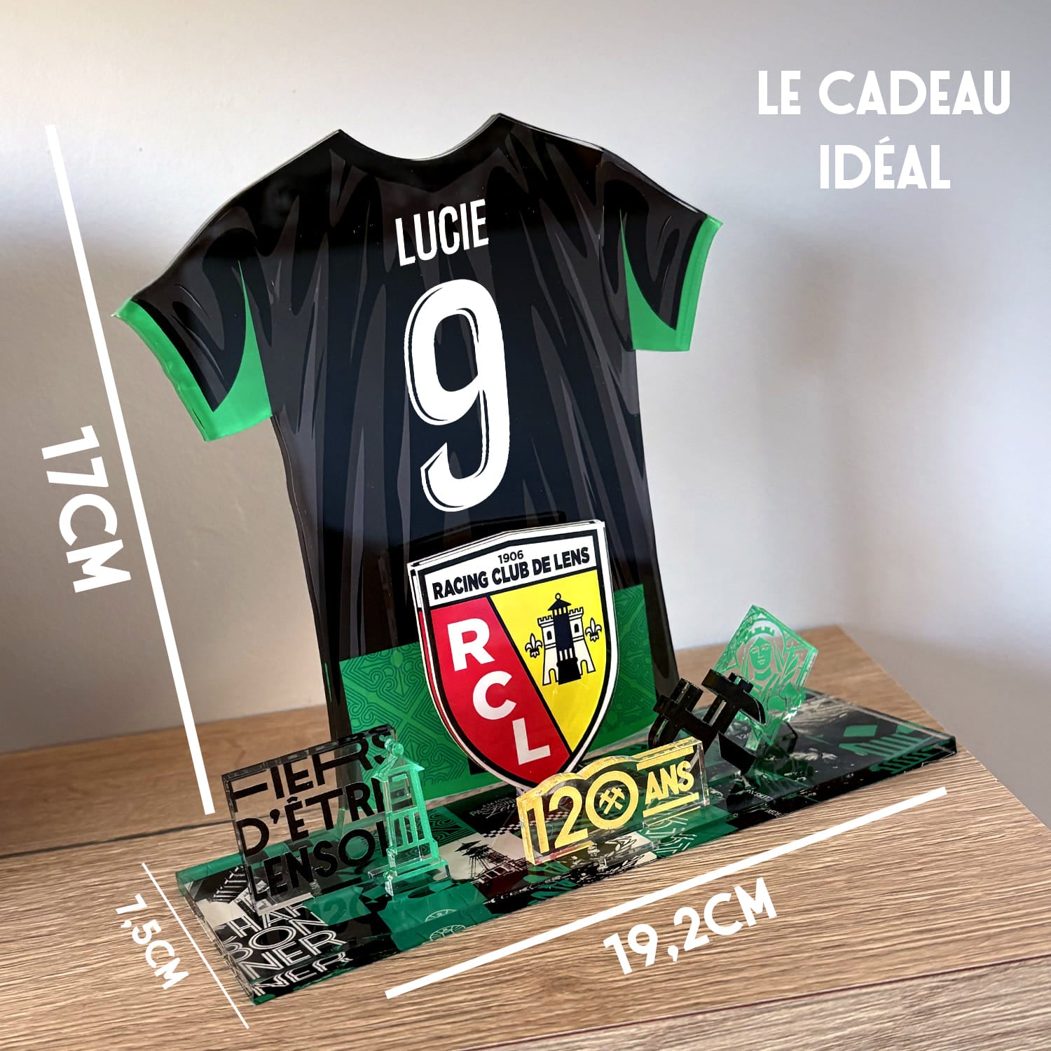 OneTrophy RC Lens - Kit Maillot à construire personnalisable – Édition 120 Ans (Extérieur)