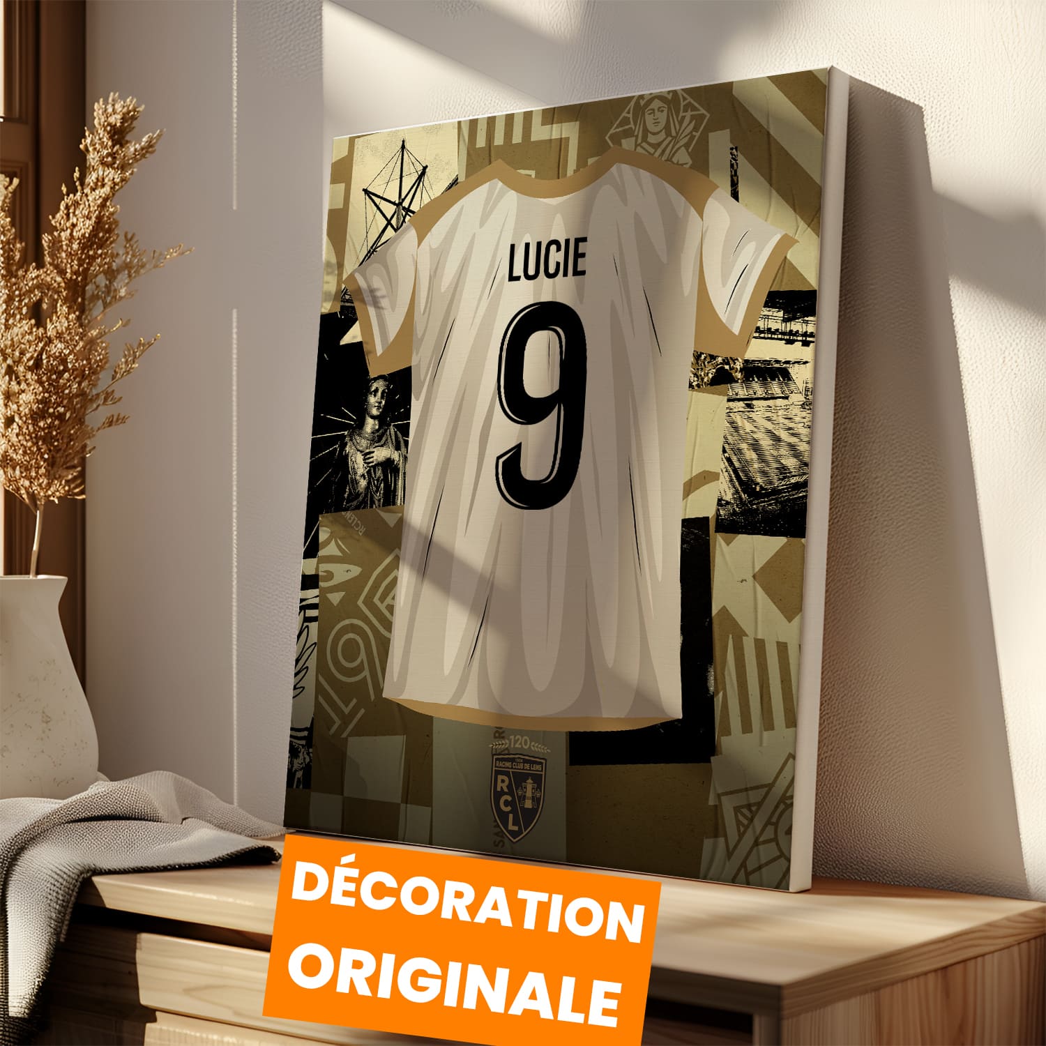 OneTrophy RC Lens - Toile maillot personnalisable - Third (120 ans)