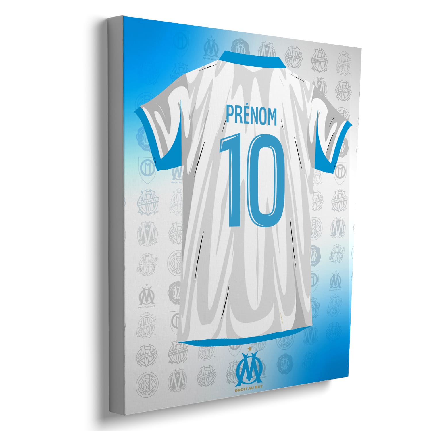 OneTrophy Olympique de Marseille - Toile Maillot personnalisable - Domicile