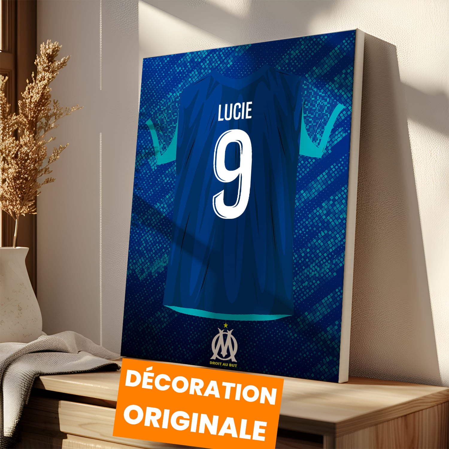 OneTrophy Olympique de Marseille - Toile Maillot personnalisable - Third