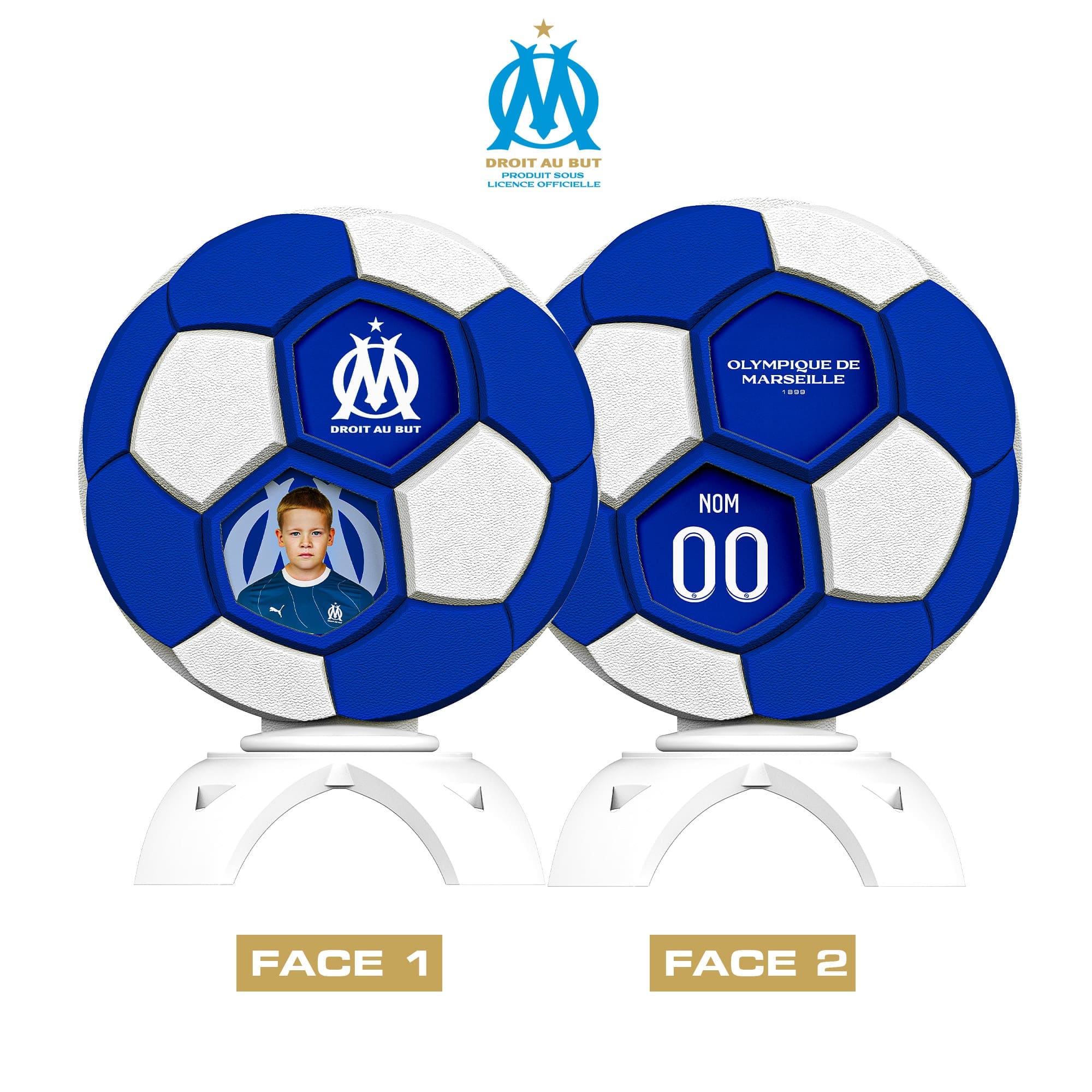 Create your officially licensed Olympique de Marseille trophy 