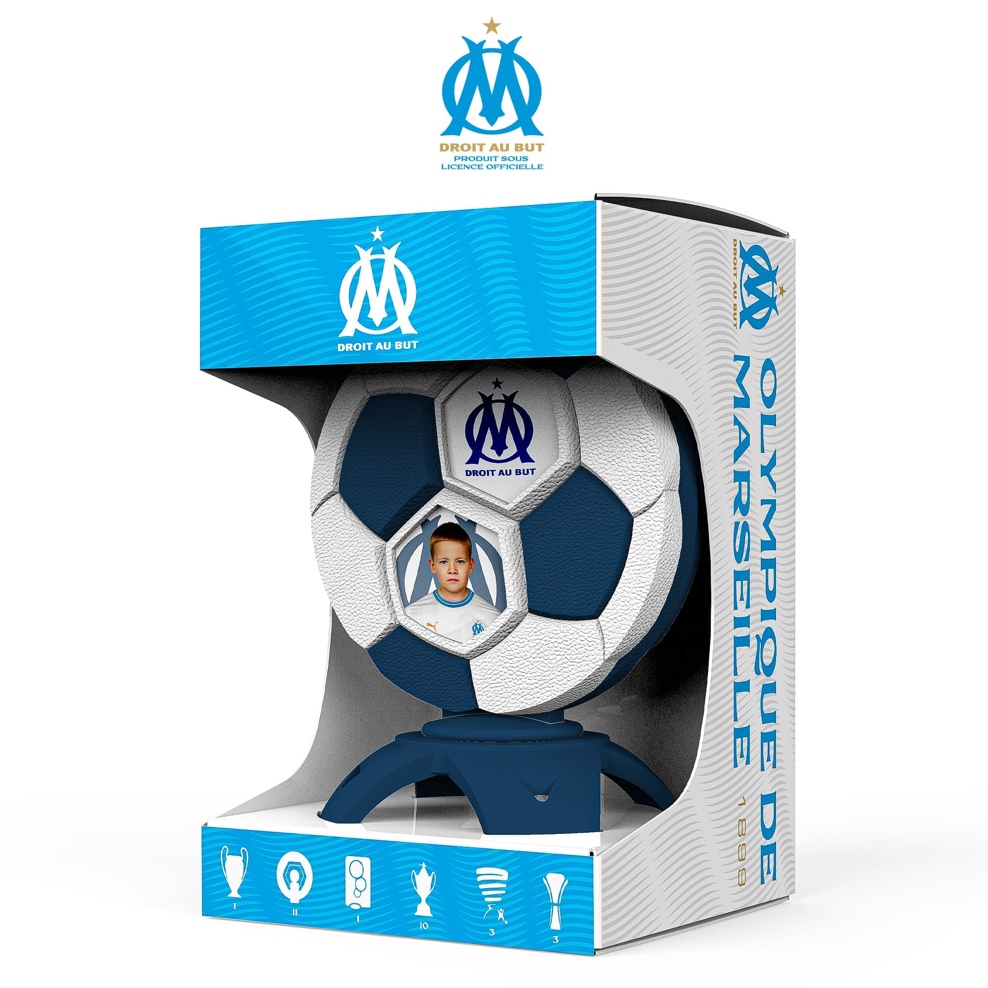Create your officially licensed Olympique de Marseille trophy 