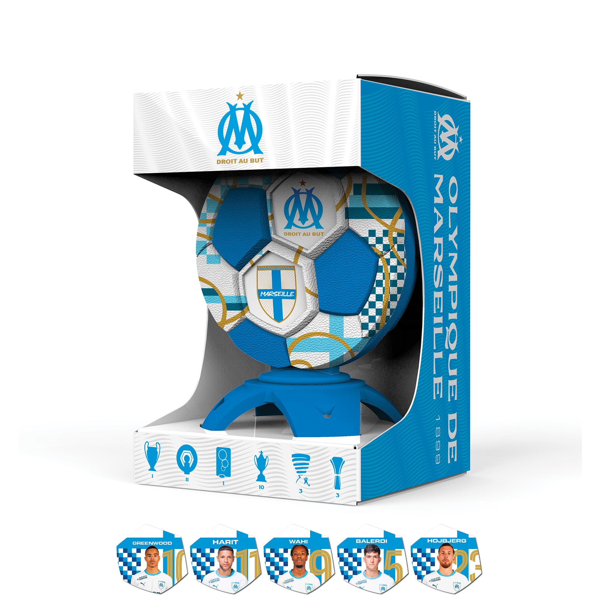 Olympique de Marseille - Trophée personnalisable