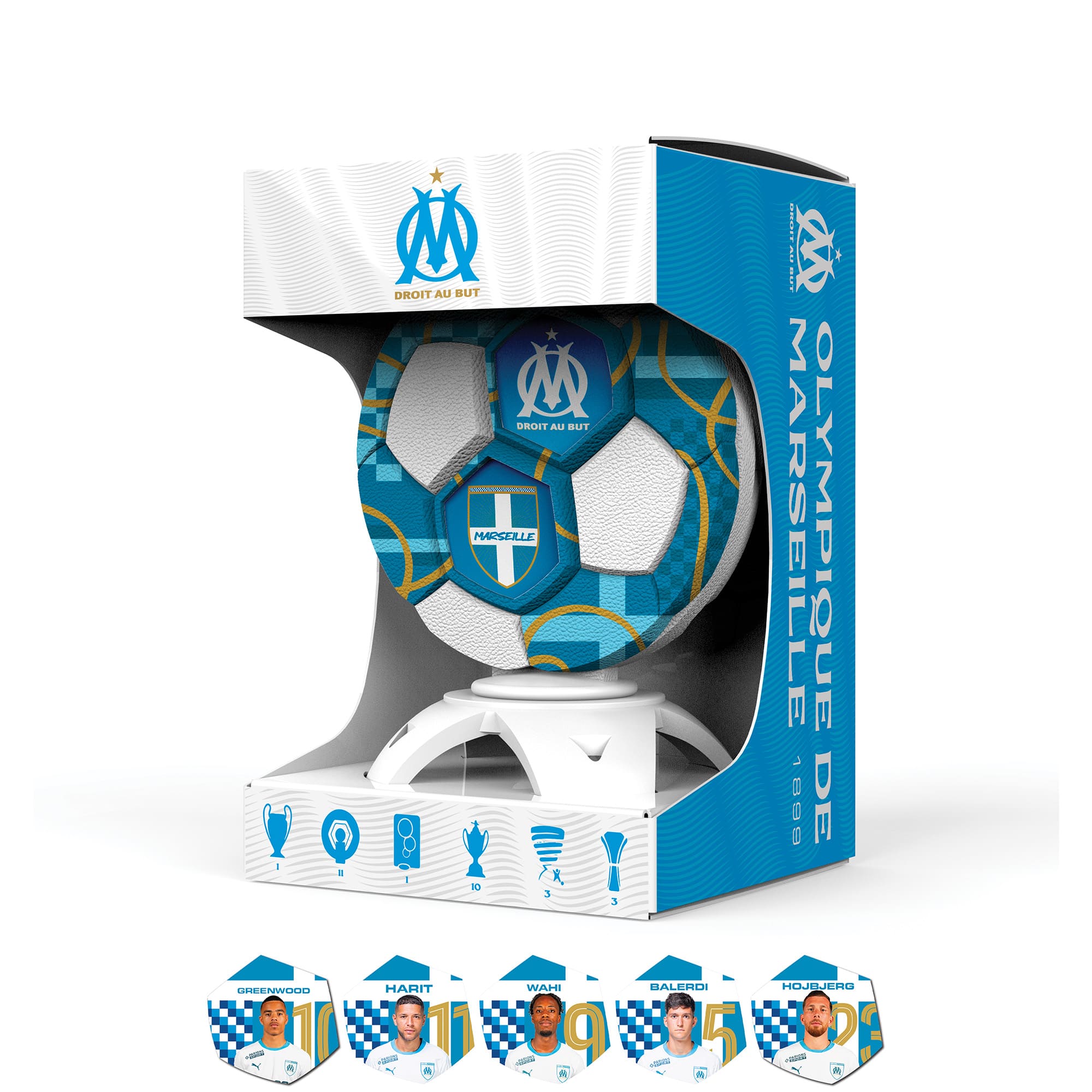 Olympique de Marseille - Trophée personnalisable