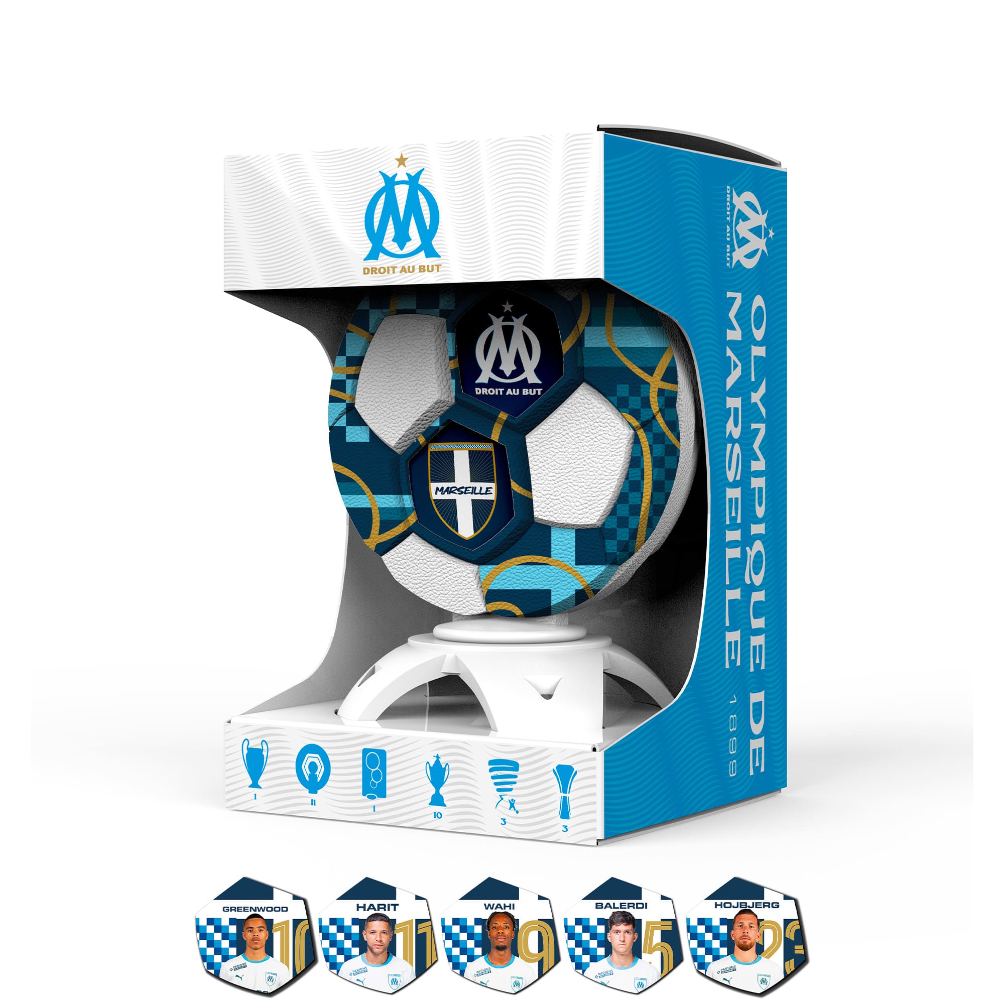 Olympique de Marseille - Trophée personnalisable