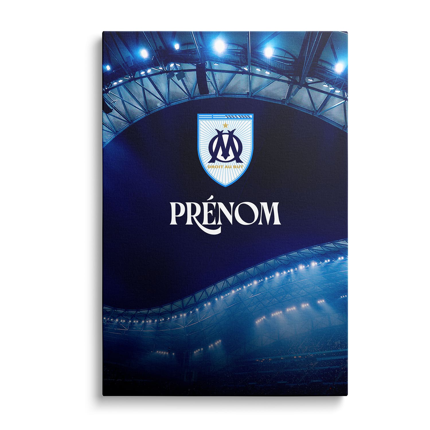 OneTrophy Olympique de Marseille - Toile personnalisable - Sous les feux du Velodrome