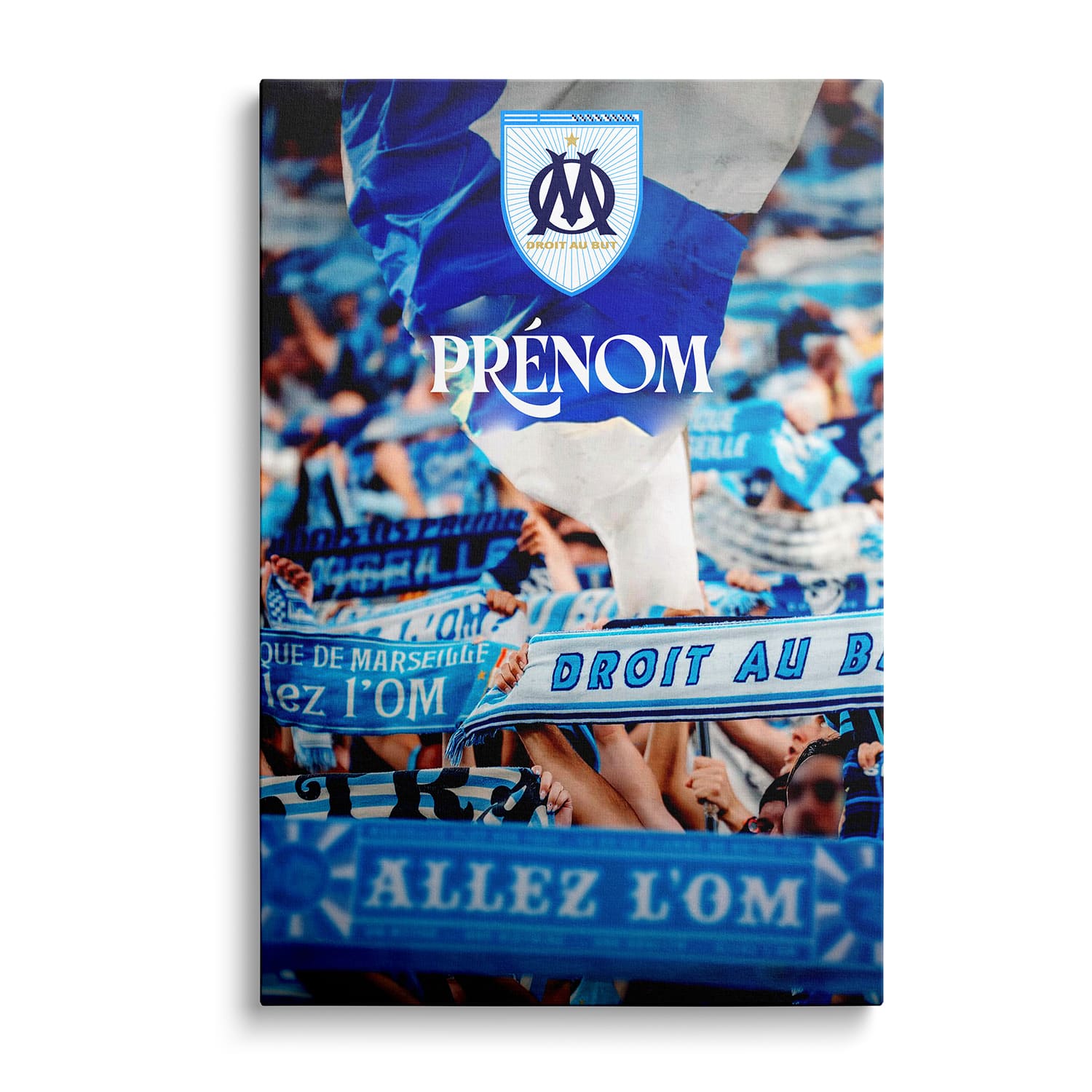 OneTrophy Olympique de Marseille - Toile personnalisable - Le cri des virages