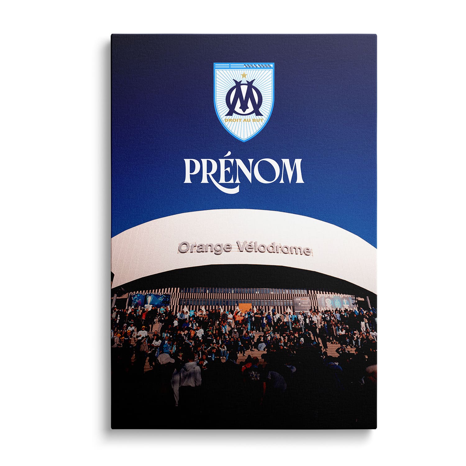 OneTrophy Olympique de Marseille - Toile personnalisable - Terre de passion