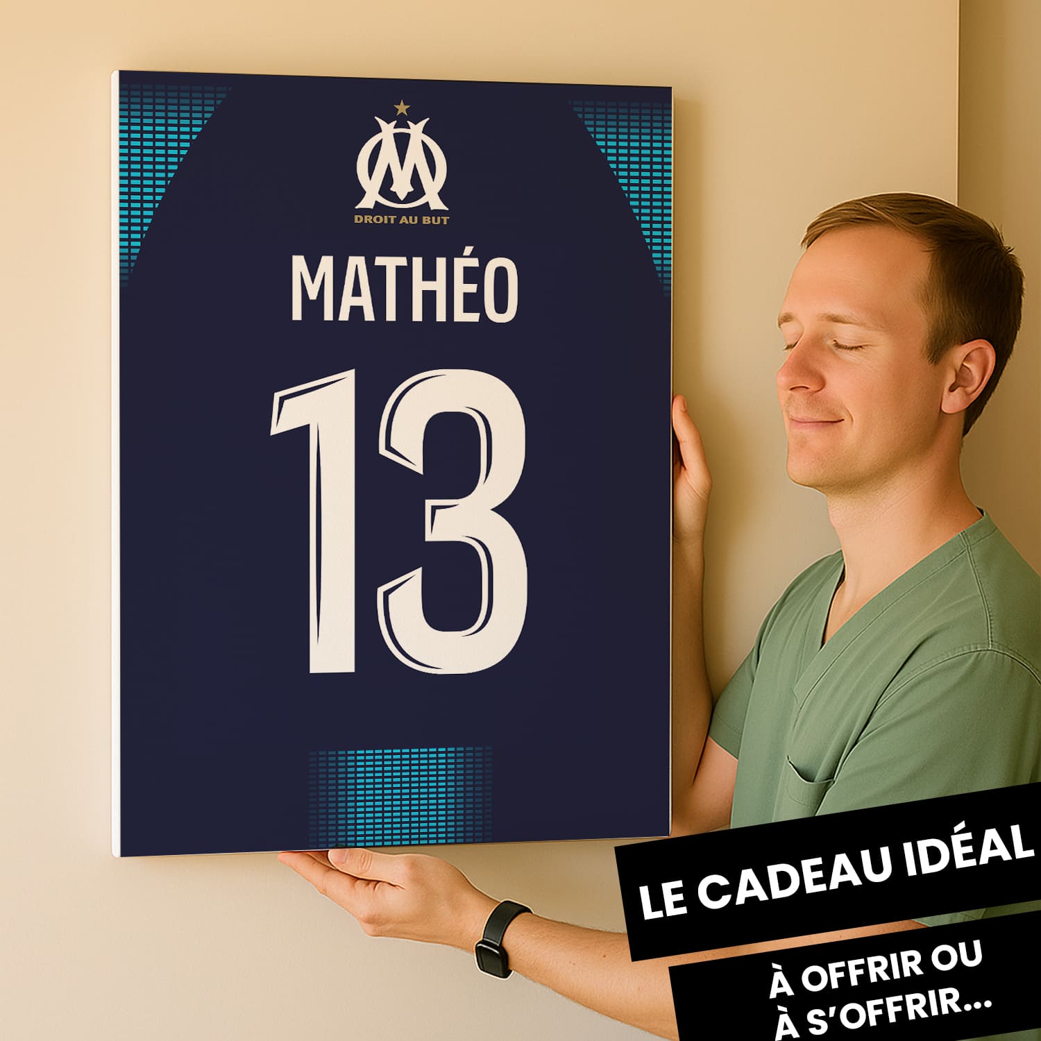 OneTrophy Olympique de Marseille - Toile personnalisable - Extérieur