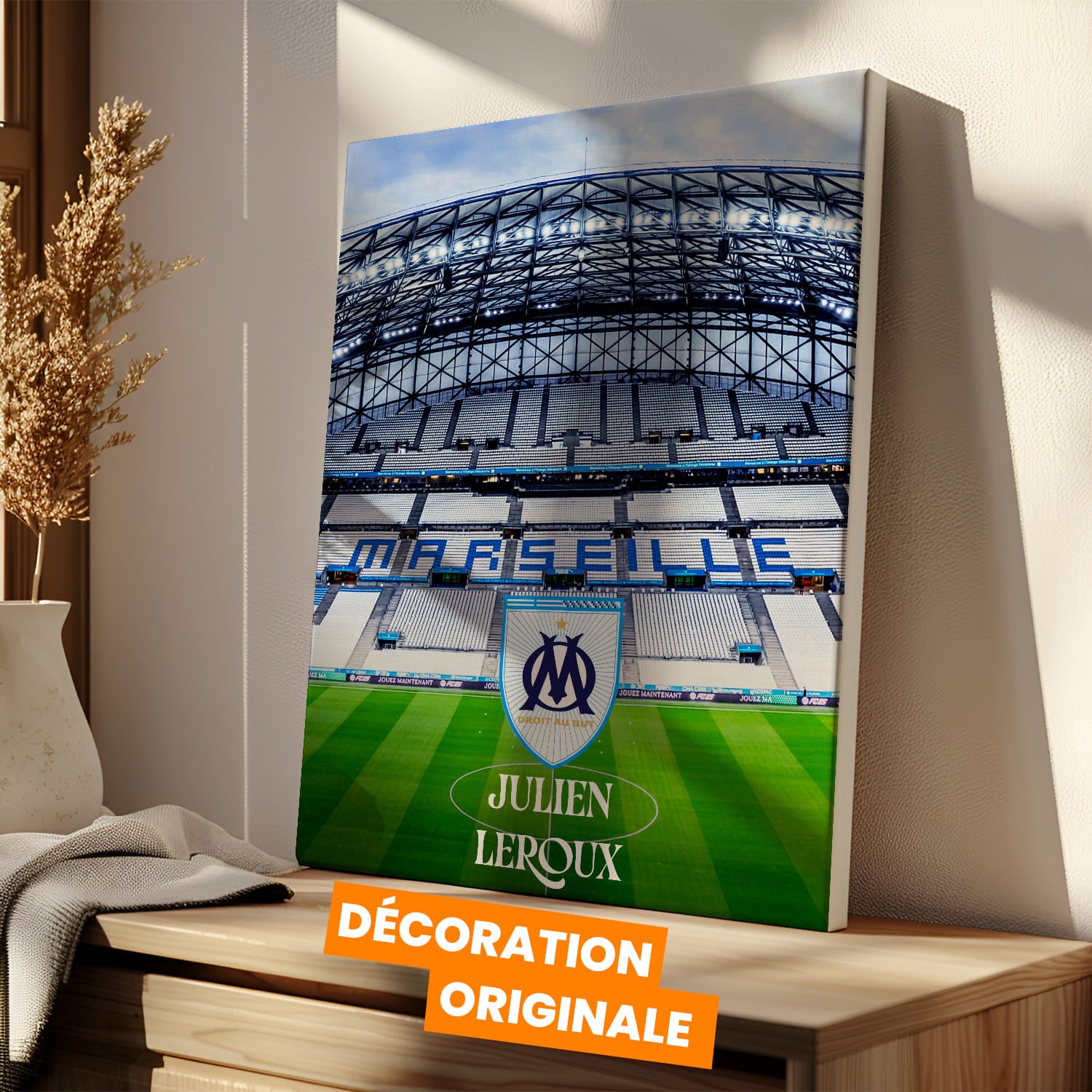 OneTrophy Olympique de Marseille - Toile personnalisable - Droit au But