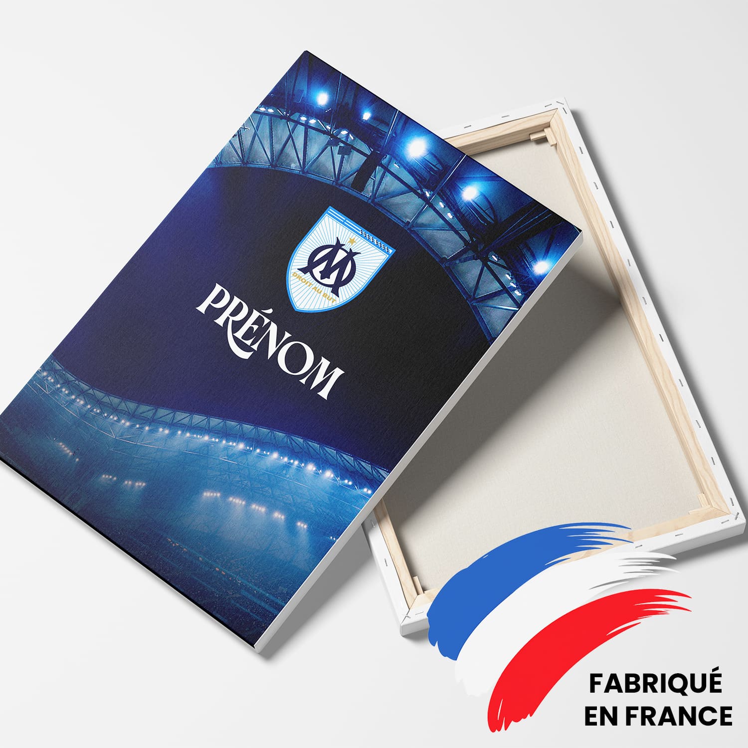 OneTrophy Olympique de Marseille - Toile personnalisable - Sous les feux du Velodrome