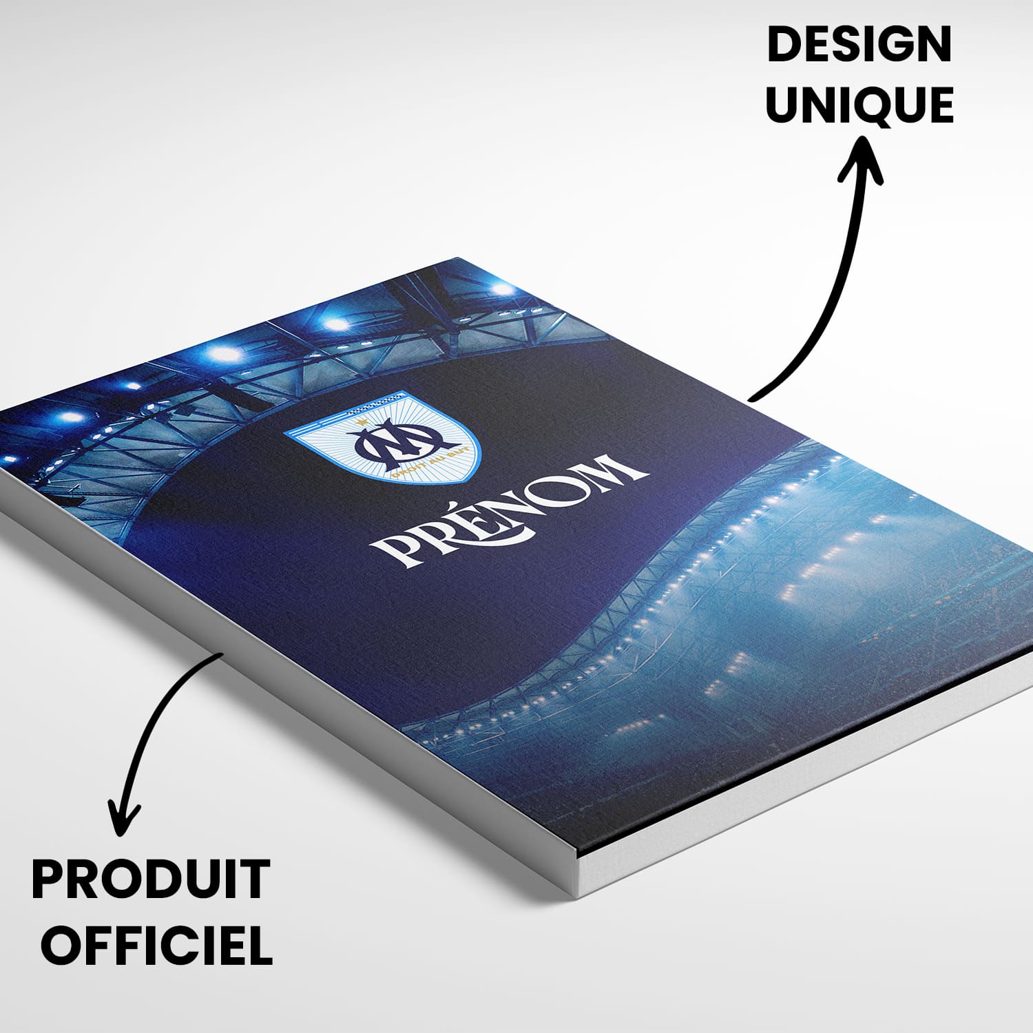 OneTrophy Olympique de Marseille - Toile personnalisable - Sous les feux du Velodrome