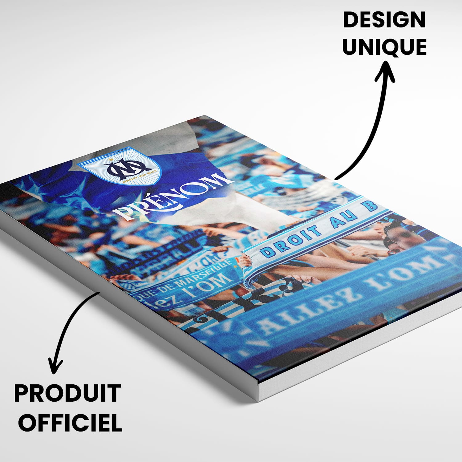 OneTrophy Olympique de Marseille - Toile personnalisable - Le cri des virages