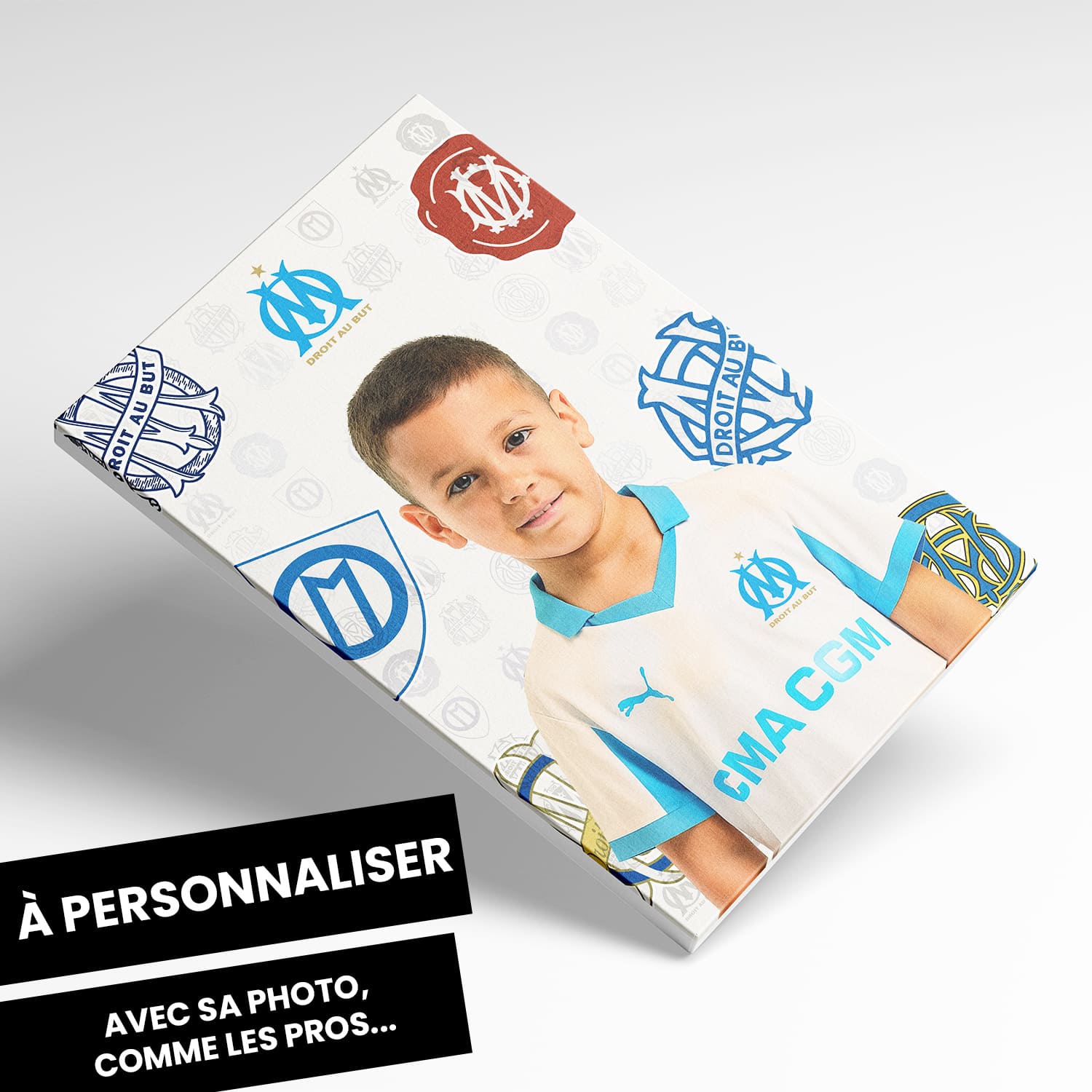 OneTrophy Olympique de Marseille - Toile personnalisable photo - Domicile