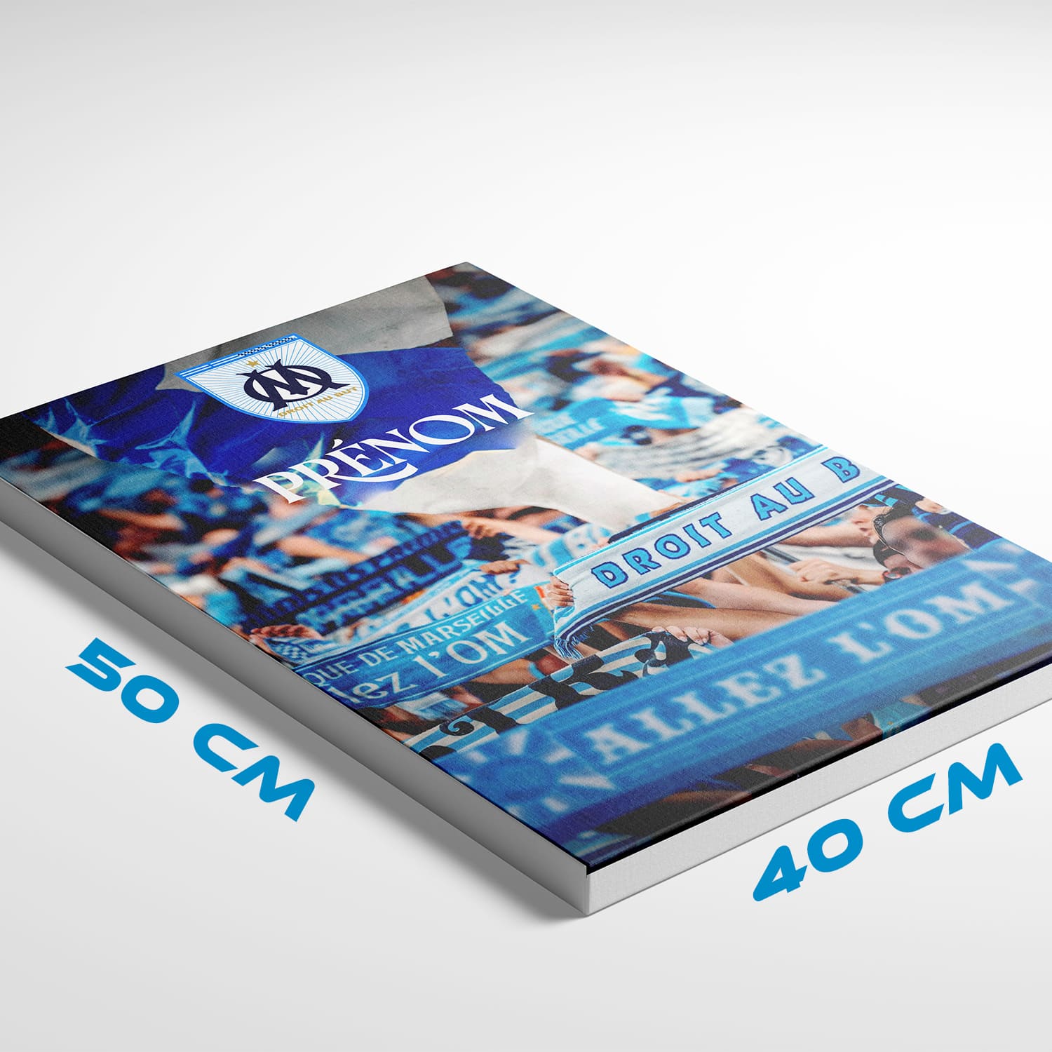 OneTrophy Olympique de Marseille - Toile personnalisable - Le cri des virages