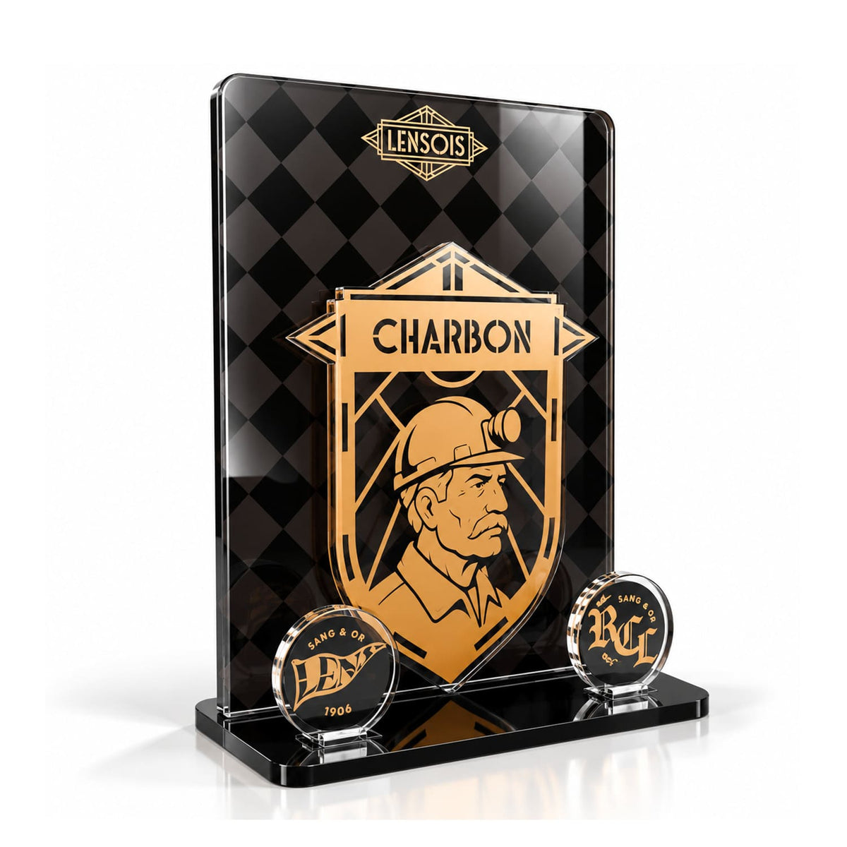 Décor acrylique RC Lens – Charbon