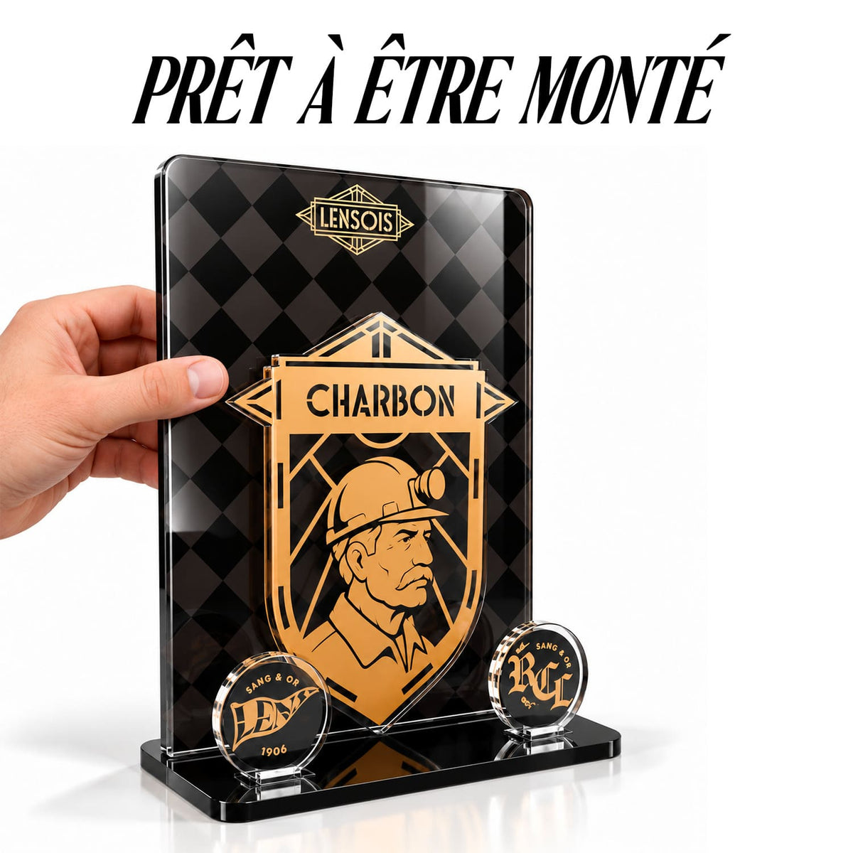 Décor acrylique RC Lens – Charbon