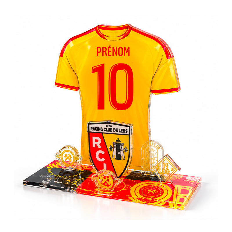 Décor acrylique personnalisable RC Lens – Maillot domicile