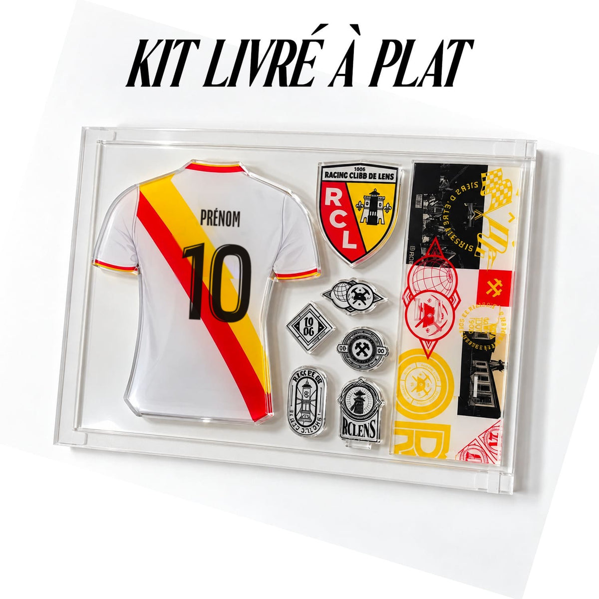 Décor acrylique personnalisable RC Lens – Maillot third