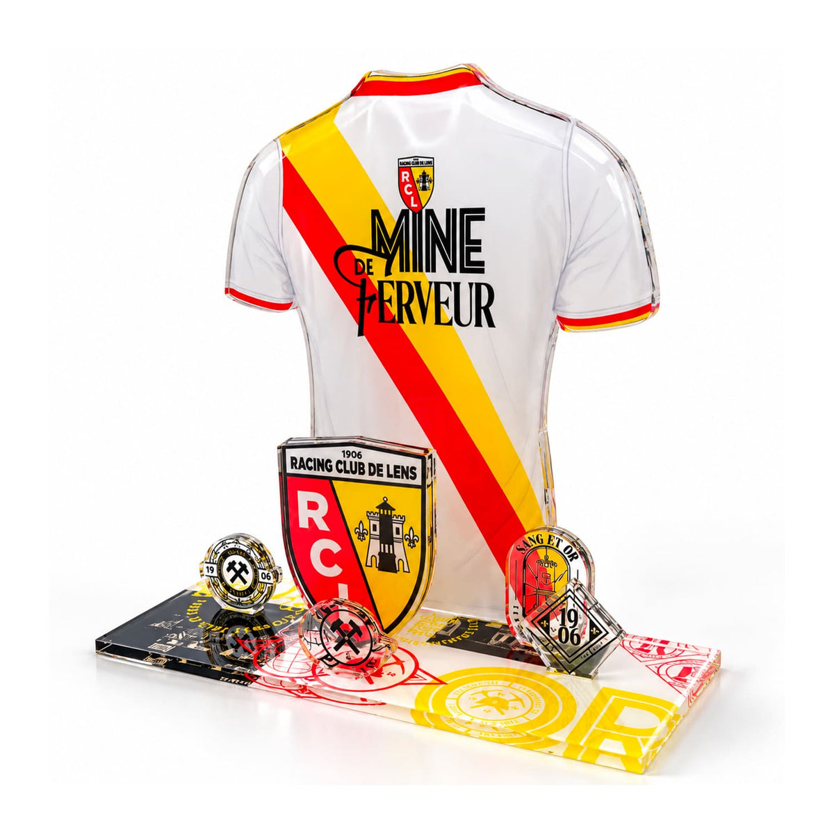 Décor acrylique RC Lens – Maillot third