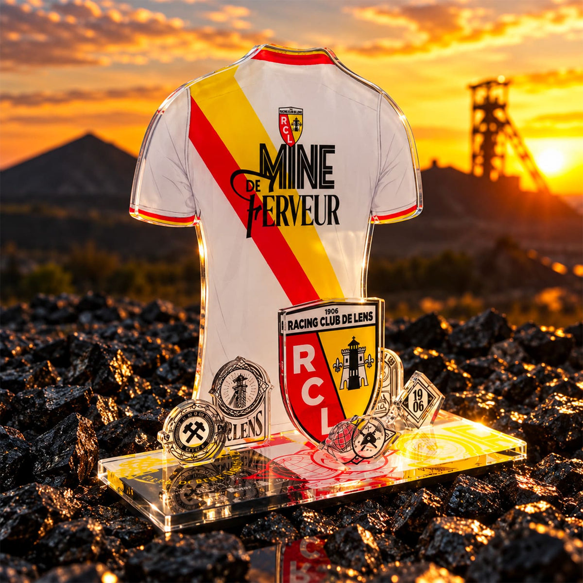 Décor acrylique RC Lens – Maillot third