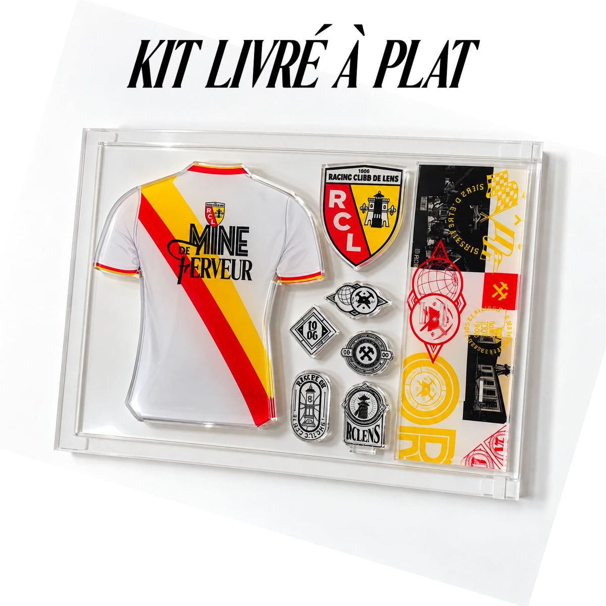 Décor acrylique RC Lens – Maillot third