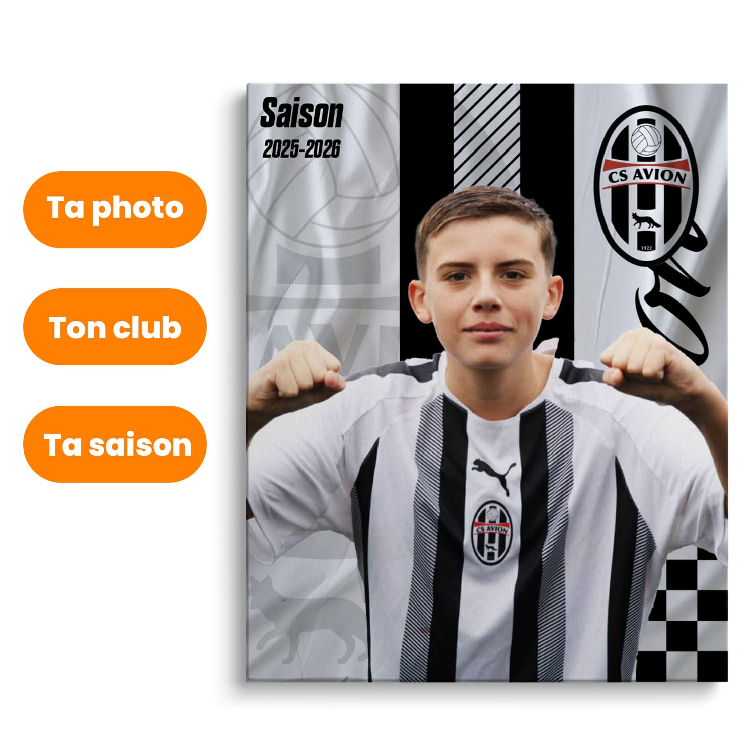 Toile Personnalisable Officielle - CS Avion